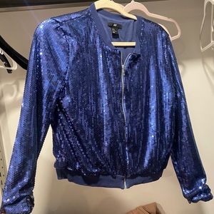 H&M sequenced zip up cardigan